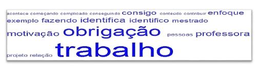 Palavras mais citadas pelos docentes sobre motivao
