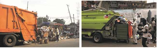 Formal Waste Management sector in Nigeria; (a) & (b)
