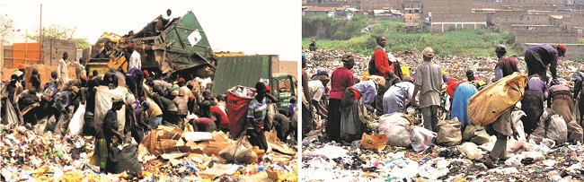 Scavengers in Nigeria (a) & (b)