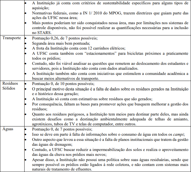Análise dos resultados por área temática