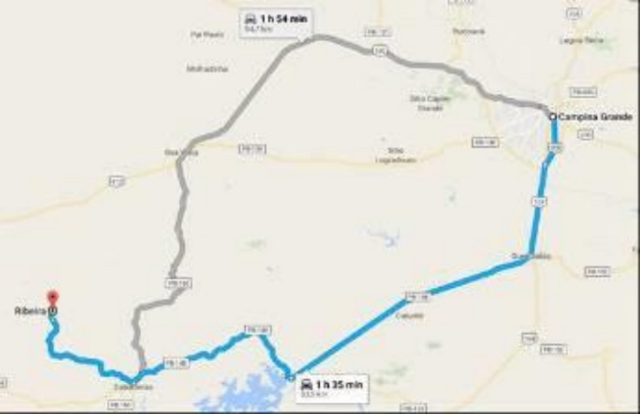 Rota turística de Campina Grande a Cabaceiras