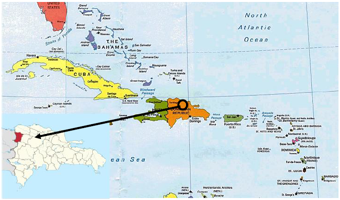 Localización de la provincia
de Dajabón