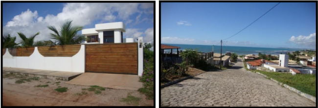 Segundas residência junto às falésias e próximas à orla marítima