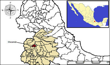 Ubicaci�n de Chocam�n Altas monta�as del Estado de Veracruz M�xico