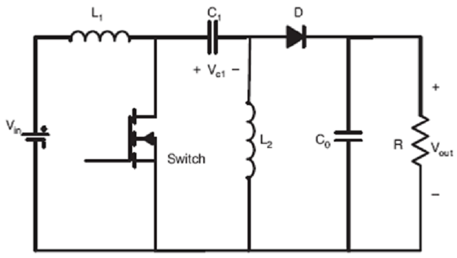SEPIC converter circuit.