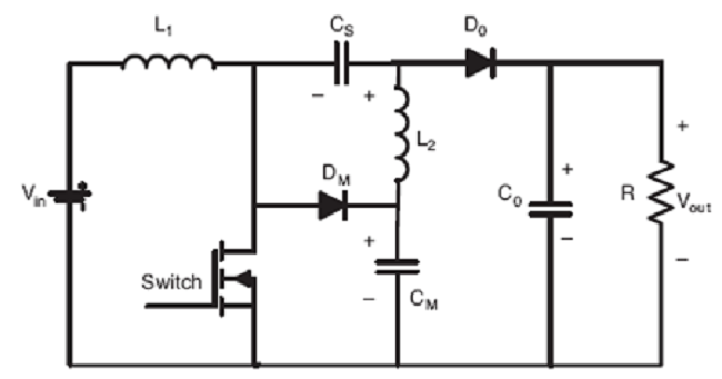 Modified SEPIC converter circuit.