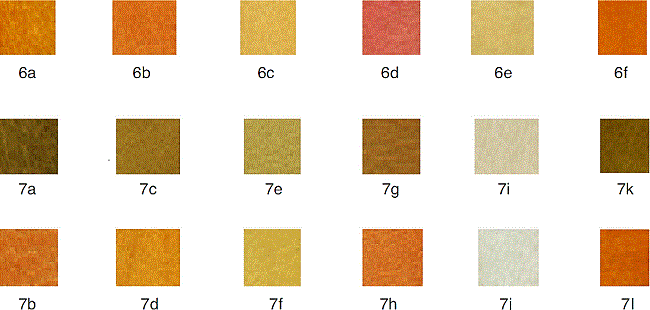 2% shade of dyes 6a-f and 7a-l on leather.