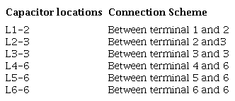 Possible locations of capacitor.