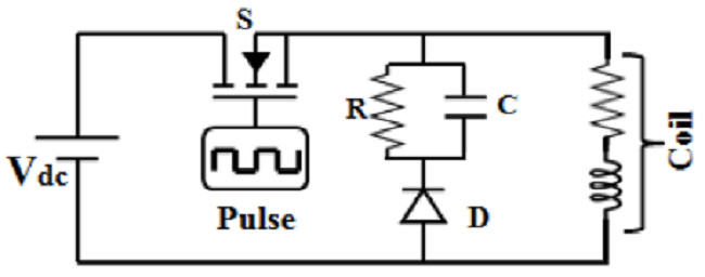 Schematic diagram of the single switch amplifier.
