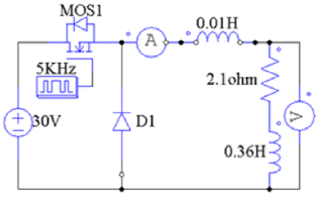 Circuit diagram of the buck amplifier.