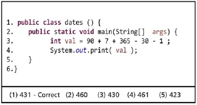Example of comprehension task conducted by developers (Task 3 in
									Table 2).