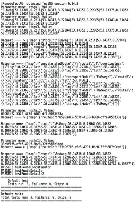Test assertion (model checking) for RouteConcatenator using
								RouteDetails and RouteDe-tails.