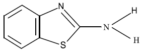 The structure of 2-aminobenzothiazole (2-ABT).