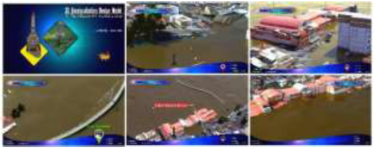 Final visual design of the aesthetic 3D geovisualization for
								flood disasters based on the XYZ coordinate.