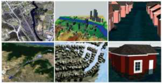 Example of 3D geovisualization