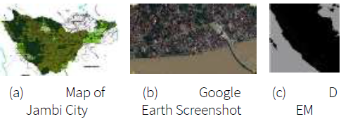 Spatial data used in the modelling.