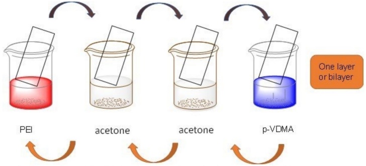 Schematic illustration of the fabrication of the layer-by-layer ultra-thin films.
