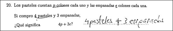 Segundo ejemplo de error por uso de la letra como objeto (etiqueta). Fuente propia de la investigaci&oacute;n.