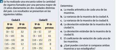C&aacute;lculo de medidas de variabilidad de informaci&oacute;n resumida en una tabla de distribuci&oacute;n de frecuencias. Nota: Extra&iacute;da de T3(p. 327) y T7 (p. 327).