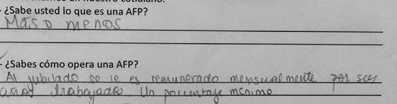 Respuesta E5 durante el pretest.