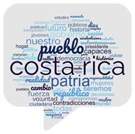 Nube de palabras del Discurso: 100 Das: La Costa Rica del futuro