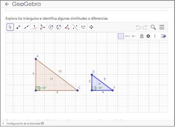Actividad 4. Relacin entre tringulos semejantes