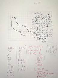 Desarrollo de G1 para determinar el rea de la superficie