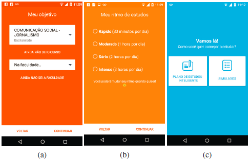 Interfaces iniciales de Geekie Games