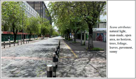 Fotografa de la Avenida Amazonas, en el sector de La Mariscal, Quito