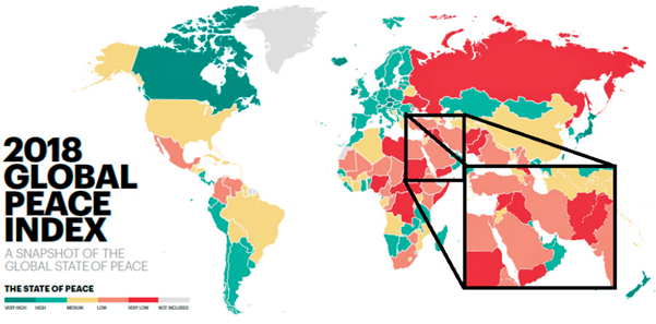 &Iacute;ndice de Paz Global 2018