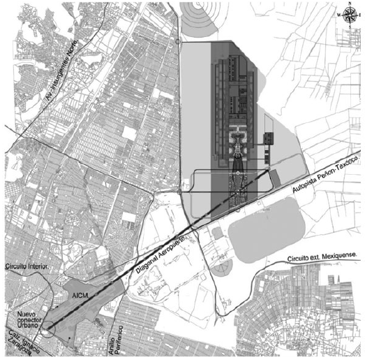 Ubicación del nuevo Aeropuerto Internacional de la Ciudad de México