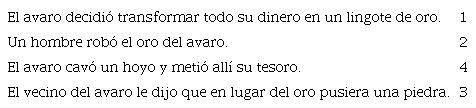 Respuesta incorrecta de estudiante de secundaria