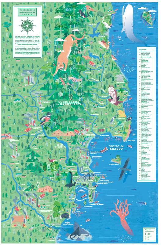 "Cartograf&iacute;a de las Costas del Biob&iacute;o" Frontside