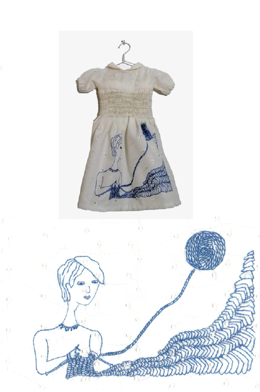 Confabulaci&oacute;n celeste. Mabel Arellano Luna, 2020. T&eacute;cnica mixta, 22 x 26 cm