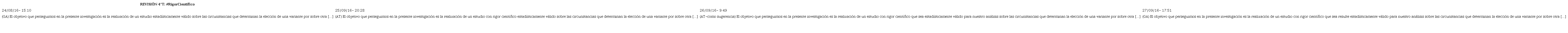 Revisi&oacute;n 4&deg;T: #RigorCient&iacute;fico