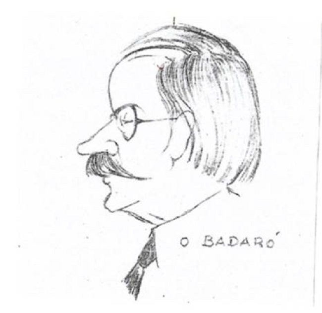 Caricatura do Professor Doutor Eduardo Gê Badaró.