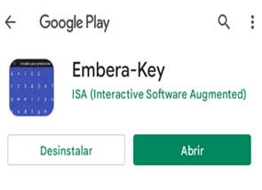Aplicaci&oacute;n del teclado Embera-Key disponible para su descarga en Google Play