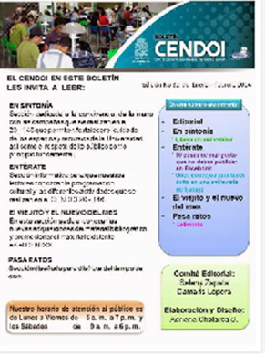 Bolet&iacute;n CENDOI