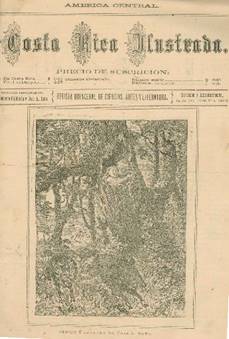 Portada de la separata de presentaci&oacute;n del primer n&uacute;mero de Costa Rica Ilustrada.
