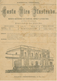 Portada del primer n&uacute;mero de Costa Rica Ilustrada.