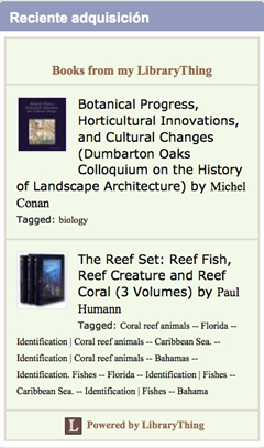 Caja de adquisiciones recientes