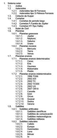 Categorizaci&oacute;n