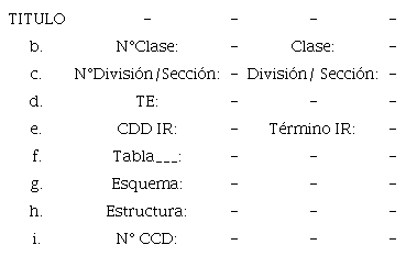 Estructura para aprender a utilizar las tablas 1, 2, 4, 5, 6 y 7 de la CDD
