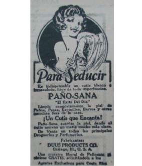 Imagen 2. Anuncio de la crema Paño-Sana, 1928