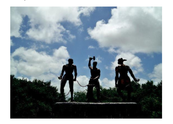 Monument Desenkadena, near Willemstad, Cura&ccedil;&atilde;o