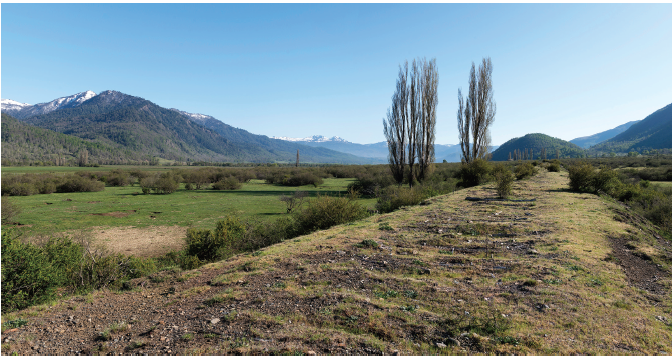 Paisaje del Valle Central chileno, itinerario Ruta Verdevalle Lonquimay ©.