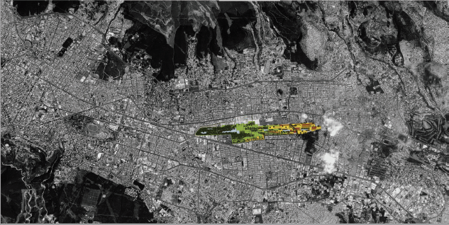 Proyecto Parque Bicentenario, en el paisaje del nortede Quito ©.