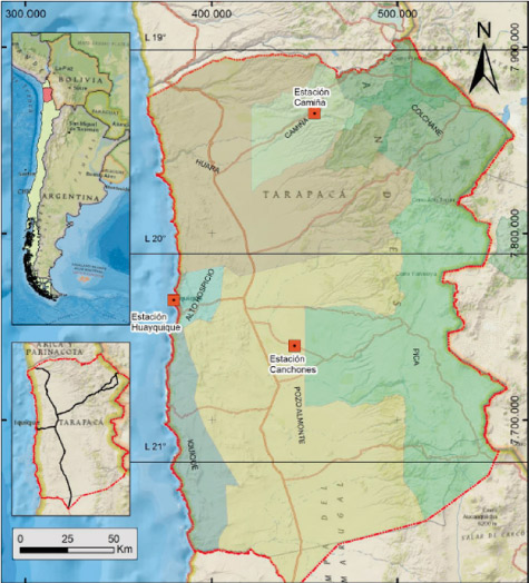 Annual Global Irradiance Map (MJ / m2) of
north of Chile [2]