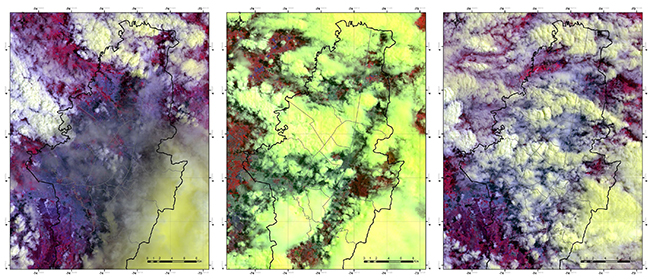 Figure 10. Combination of spectral bands 6, 9 and 11