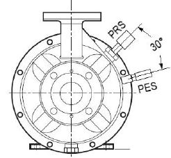 Polar location of PRS and PES
